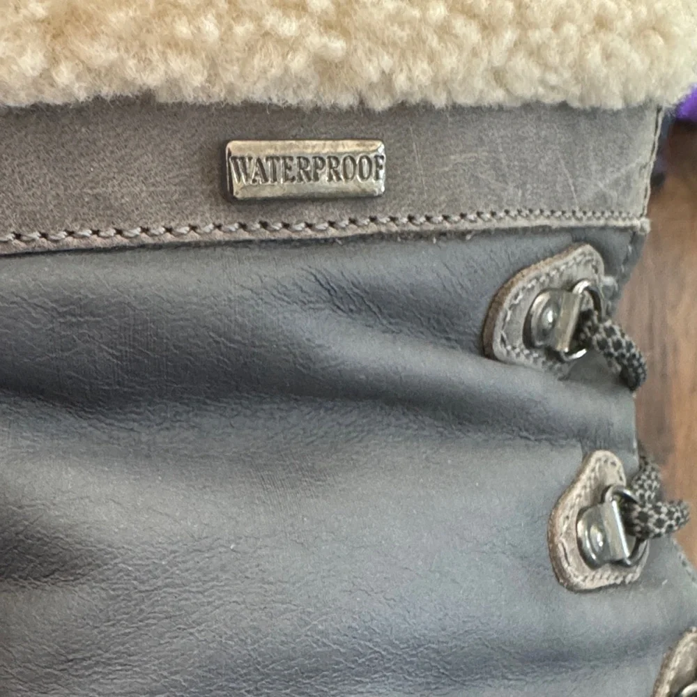 Alpine Design NEW Leather Gray Winter Waterproof Boots, Women’s Size 8.5 - Picture 15 of 16